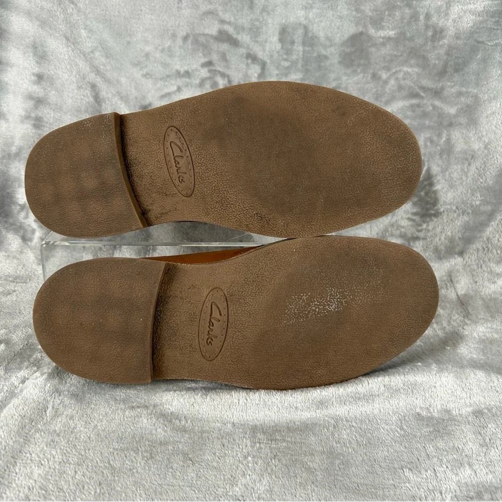 Clarks‎ Collection Bushacre Desert Boots Mens Size 8.5 Brown Leather Lace Up